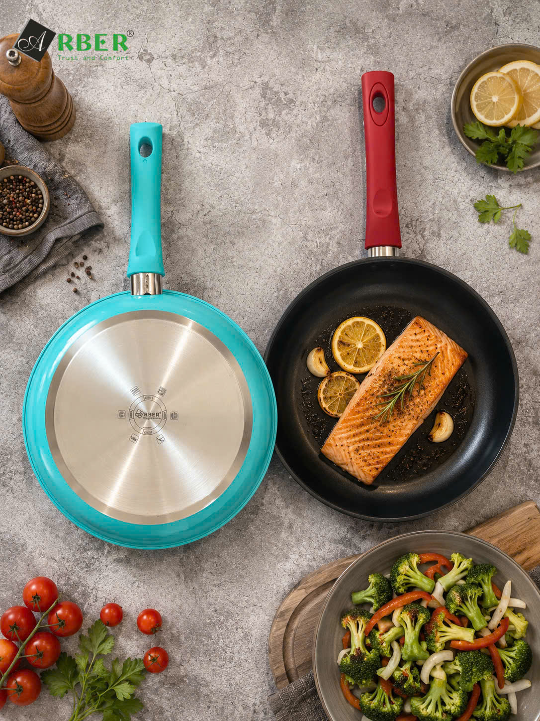 Chảo inox 3đáy chống dính lòng sâu AC-30MD