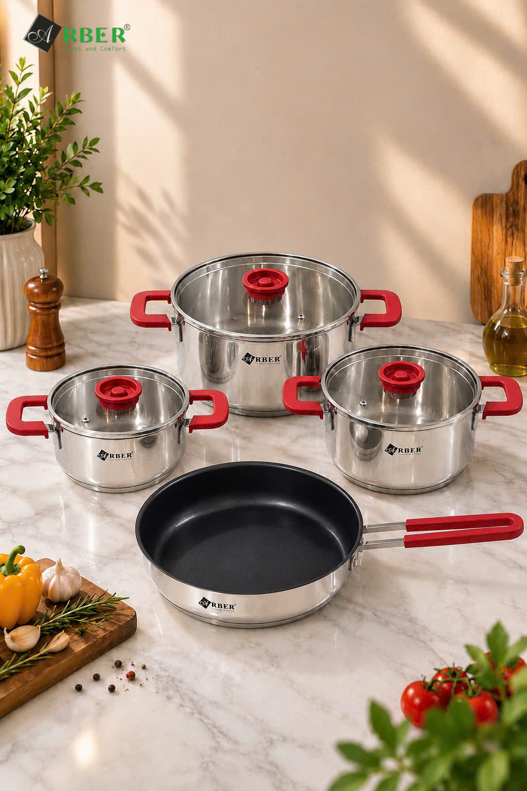Bộ nồi inox ROSE