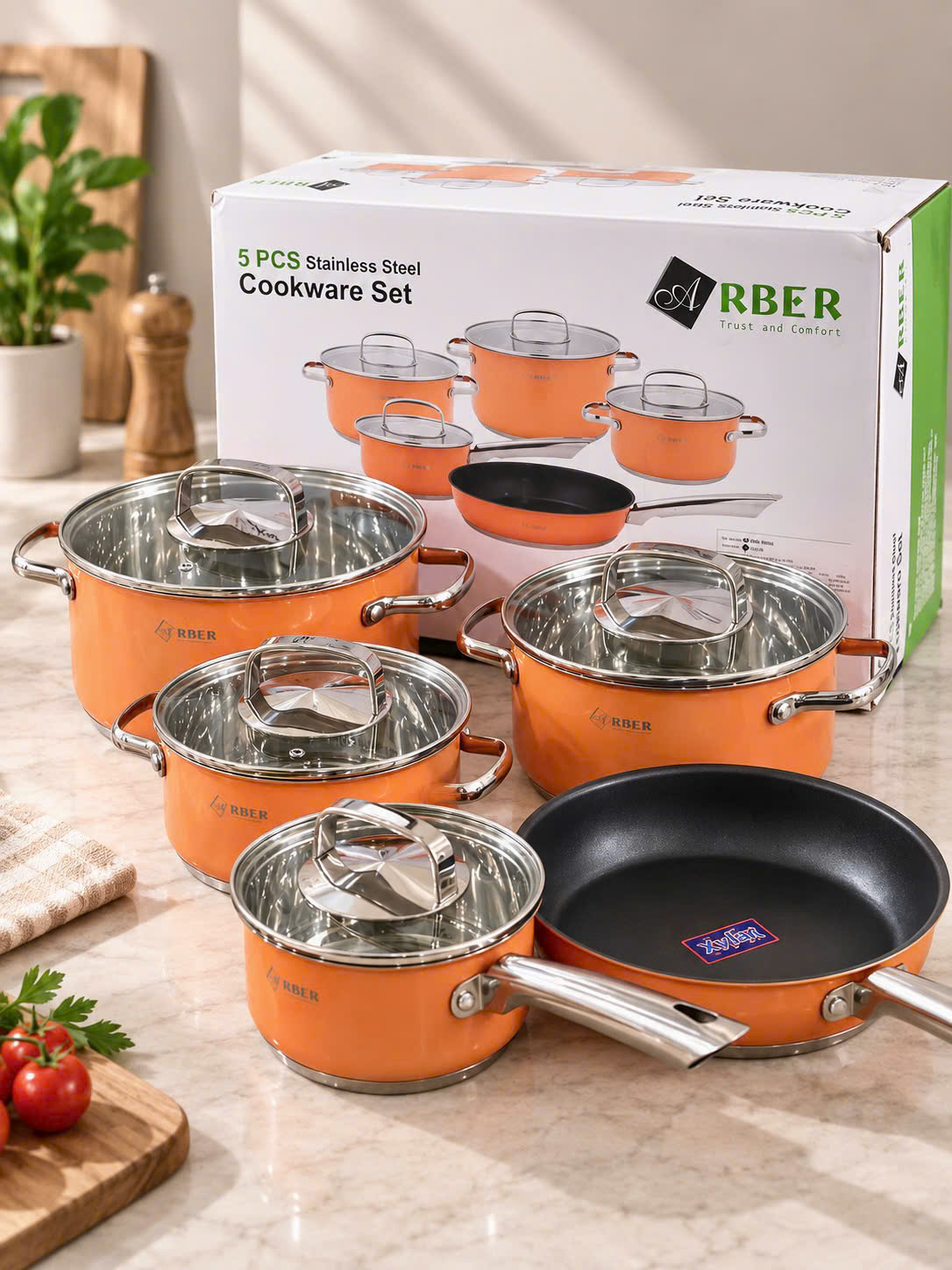 Bộ nồi inox ORANGE