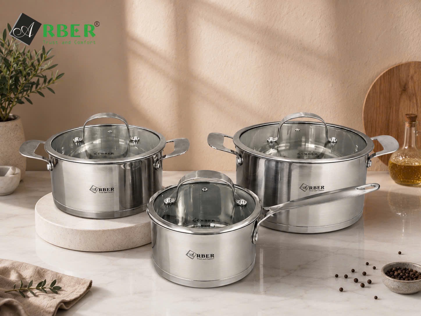 Bộ nồi inox AN03S