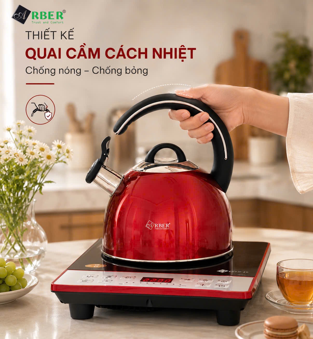 Ấm đun nước AB03RED