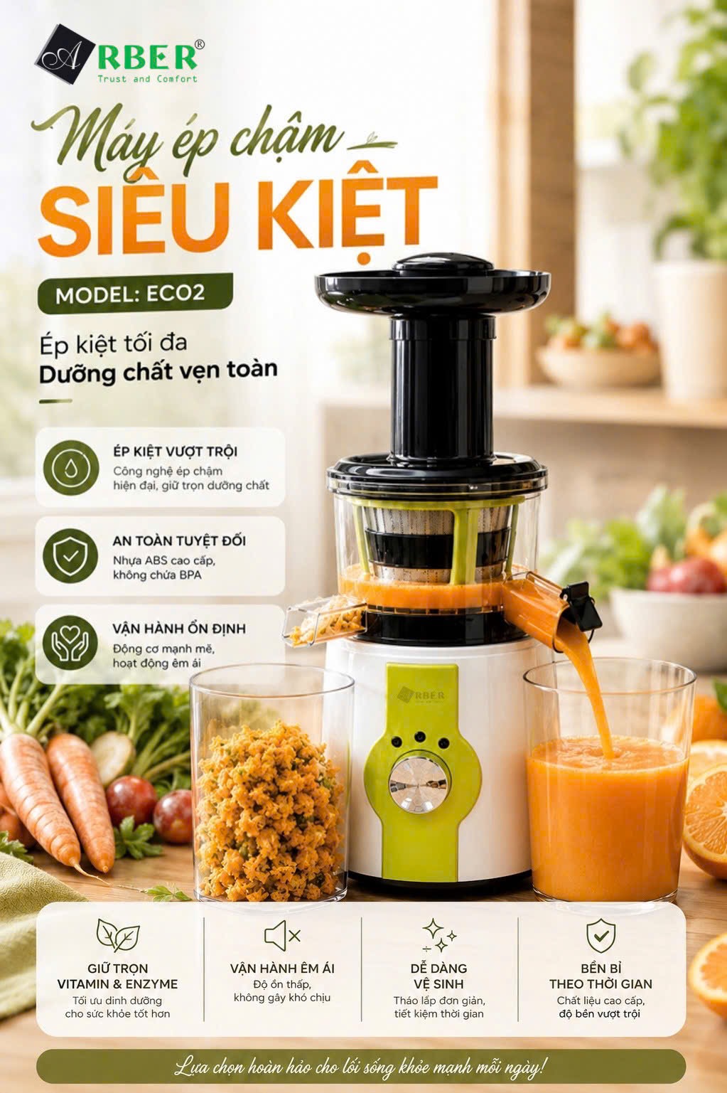 Máy ép chậm EC02
